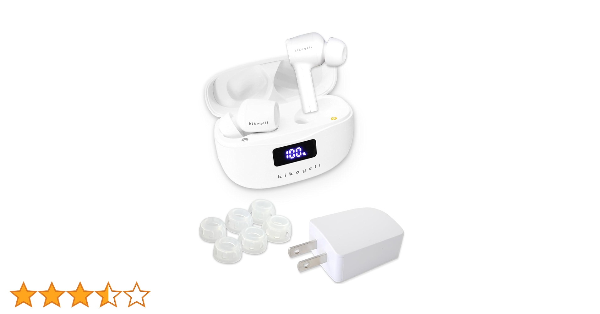 きこエール 充電式ワイヤレス集音器 （最新スリットイヤーピース付属 新品未開封 ワイヤレス集音器きこエール スリットイヤーピース+充電器付